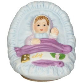 Growing up Girls from Enesco Brunette Newborn Figurine 1.75 in