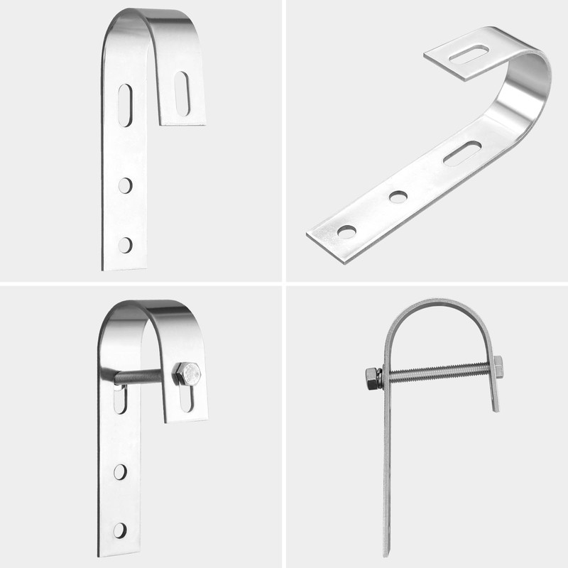 Anbte Pack of 2 Balcony Power Station Hooks, 304 Stainless