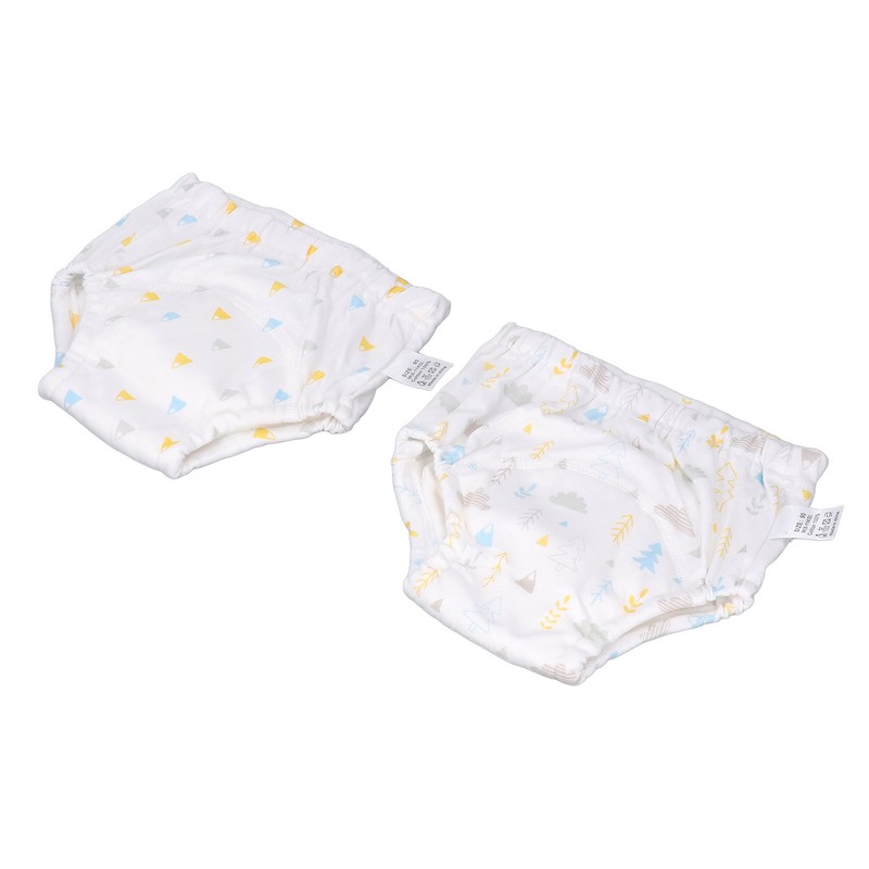 2PCS Toddler Training Pants Pure Cotton Reusable Baby Training Underwear