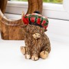Darthome Tartan Highland Cow Boy Figurine Red Sitting Scottish Animal