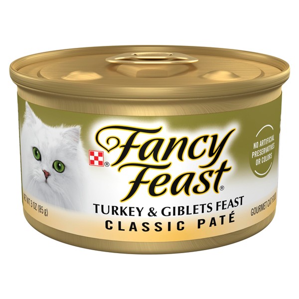 Purina Fancy Feast Pate Turkey and Giblets Feast Classic Grain