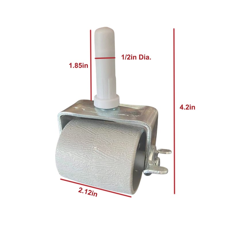 Replacement Heavy Duty Metal Bed Frame Wheels Casters Rollers for