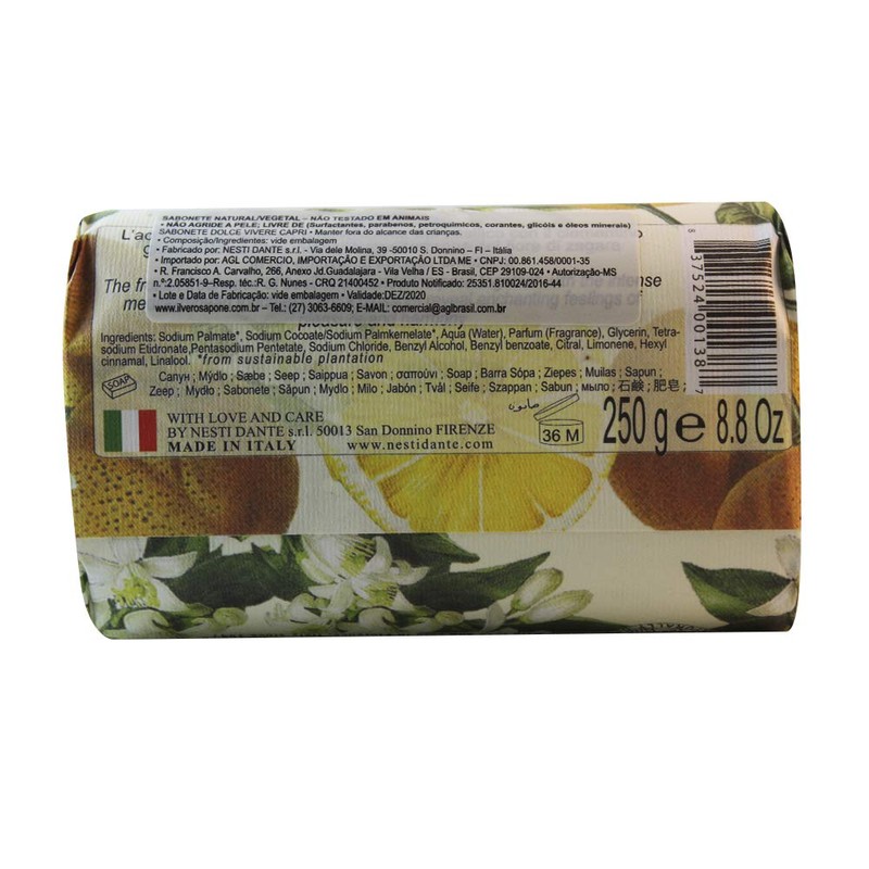 Nesti Dante Dolce Vivere Capri Soap 250 g Pack of 3