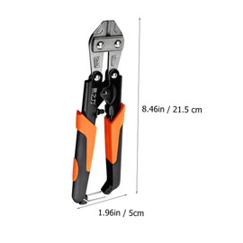 DOITOOL 1pc Heavy Duty Bolt Cutter Pliers Steel Cutting Tool for Wire and Bolts Compact Design for Easy Storage and Carrying for Daily Cutting Tasks