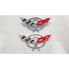 AUTO 2PC 1997-2004 C5 Corvette Chrome Front Rear 50Th Anniversary