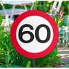 Creative 05035 Traffic Sign-60 Years-Ø 26 cm Garden Decoration, red/White