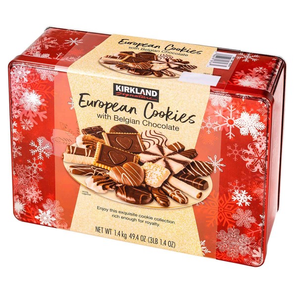 LIMITED EDITITON - Kirkland Signature European Cookies with Belgian Chocolate, 49.4 Ounce