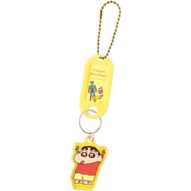 Tees Factory Crayon Shin-chan Name Tag Key Chain KS-5546250KI Approx. 4.1 x 1.1 x 0.1 inches (106 x 28 x 3 mm) (excluding ball chain)