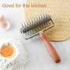 Roller Docker with Spikes, Stainless Steel Pizza Roller with Spikes,