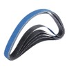 ExcInter 10PCS P80 10mm x 330mm Zirconium Abrasive Sanding Belts