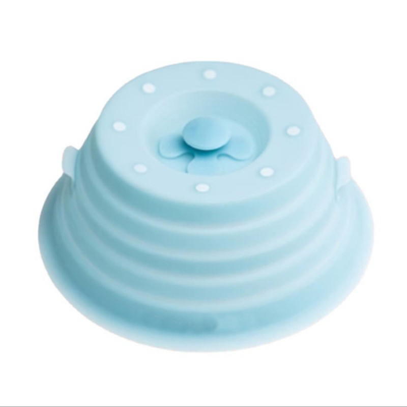 Microwave Splatter Cover Collapsible Microwave Plate Silicone Cover Absorbable Microwave