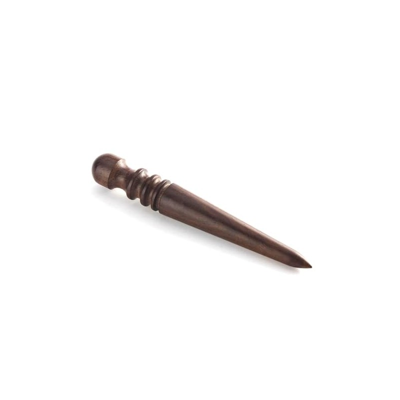 Aliotech Professional Round Head Leather Edge Burnish Kit Ebony Wood