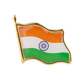 India Country Flag Brooch Shirt Hat Backpack Jewelry Accessories Decoration Party Christmas Gift