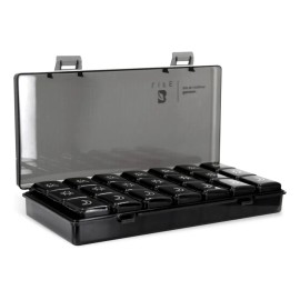 Pastillero Estandar Con 21 Compartimentos Color Negro B Life