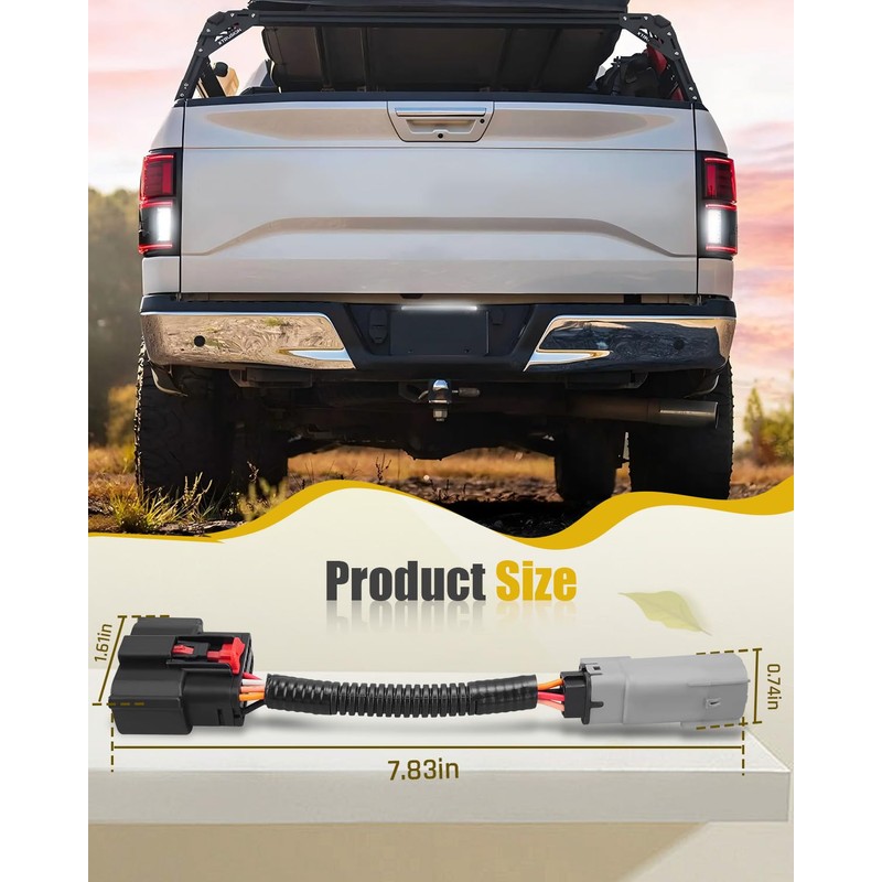 Taillight Conversion Harness Fit for Ford F-150 Trucks 2018 2019