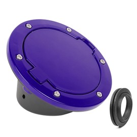 JeCar JK - Cubierta de llenado de combustible, tapa de gas de aleación de aluminio, accesorios exteriores para Jeep Wrangler 2007-2018 JK JKU, morado