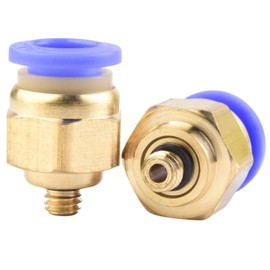 4 x 8 mm M5 PT Male Thread Straight Push to Connect Fittings Plug-In Hose Pneumatic Quick Connector