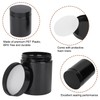 48 Packs 8 oz (250 ml) Black Plastic Jars with