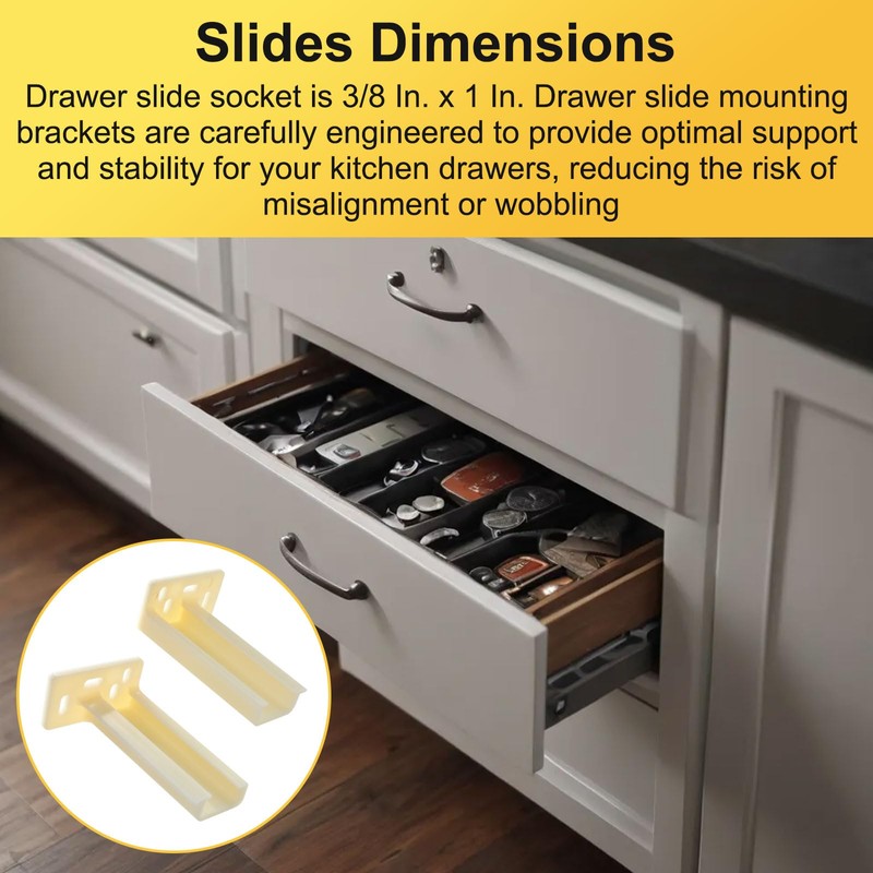 Drawer Track Back Plate R 7265 Brackets for Prime-Line, Drawer