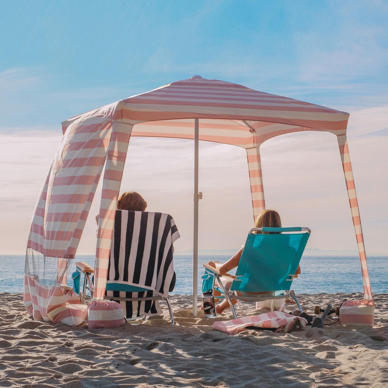 AMMSUN Beach Cabana, 6.2'×6.2' Beach Canopy, Easy Set up and