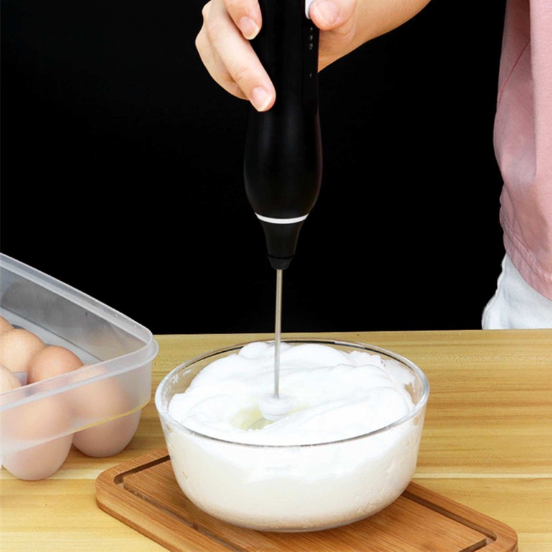 Electric Handheld Mixer USB Rechargeable 3 Level Speed Adjustable Low