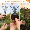 4 Pack 6 LED Solar Firefly Garden Lights with Warm