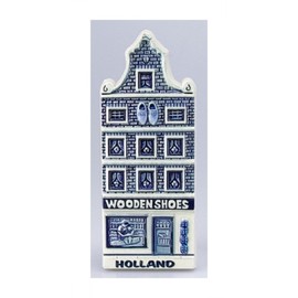 Souvenir Magnet Canals House Wooden Shoes 11.5 x 5 cm Shoe Shop Delft Blue Holland Maritime Fridge Magnet Figure Decoration GMTX 16785