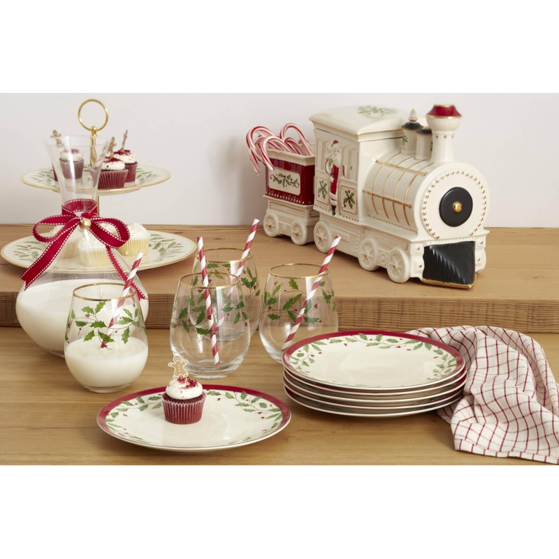 Lenox 893490 Holiday 2-Tiered Server, Christmas Dinnerware