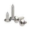 MOOPW Round Head Wood Screws - 304 Stainless Steel Phillips
