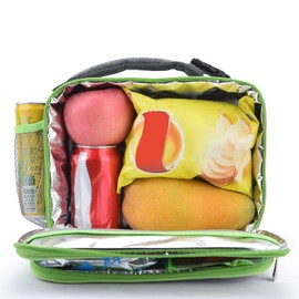 Amersun Lunch Box for Men - Sturdy Insulated Lunch Bag with 2 Pockets & Padded Liner Keep Food Warm Cold for Long Time,Water-resistant Thermal Lunch Cooler for Women Adult Travel Picnic Work,Grey