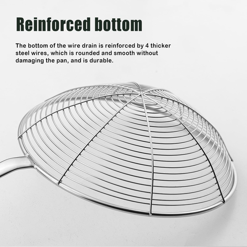 IQCWOOD Spider Strainer Cooking Spider 5.5 Inch Spider Strainer Skimmer