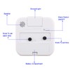 Tinload Small Battery Operated Analog Travel Alarm Clock Silent Non
