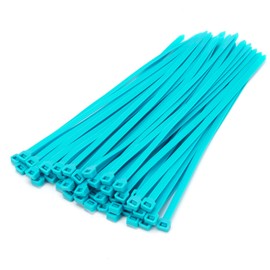 XINGO 100 PCS 12 inch Cable Zip Ties Heavy Duty,120 lbs Tensile Strength, Self-Locking Premium Nylon Zip Ties for Indoor and Outdoor Use (Sky Blue)