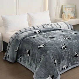 LGYKUMEG Heavy Korean Mink Blanket 71"X87", Fleece Plush Blanket for Winter, Silky Soft and Warm, 2 Ply Reversible Raschel Bed Blankets