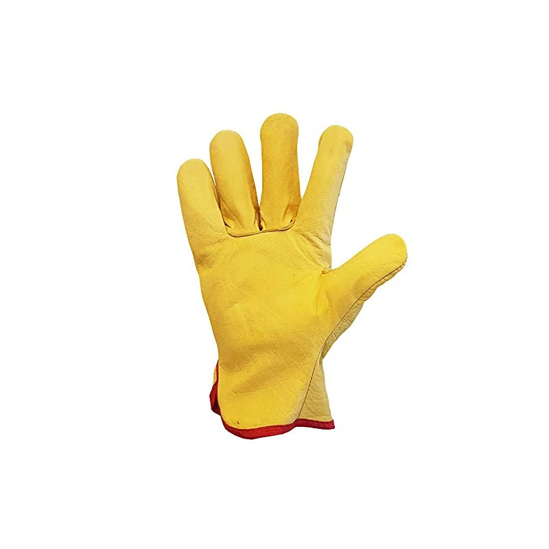 SupremeTTF 2 Pairs Drivers Work Gloves Soft Cotton Lined Leather