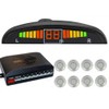 Silver Front and Rear 8 Sensors Car Reverse Parking Rader