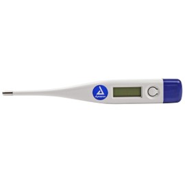 Dynarex Digital & Oral Thermometer with Standard Tip for Adults and Kids, Accurate Medical Indicator with Alarm Measures Temperature by Mouth or Under The Arm, White