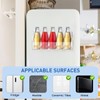 Suction Cup Refrigerator Rack Organizer Acrylic Refrigerator Storage Shelf for