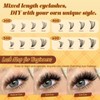 320PCS Lash Clusters 30+40+50+60D Lash Extension Kit Mixed Length 10-16mm,