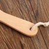 Cepillo Corporal Madera Bambú Natural Curveado Ecológico F