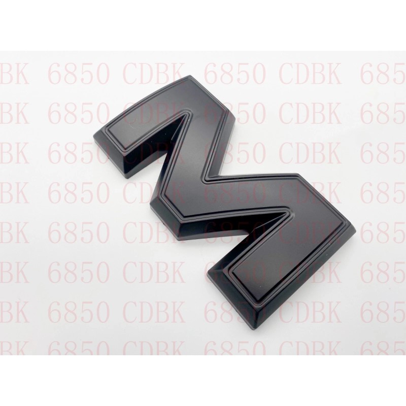 Auto For Front GMC Matte Black OVERLAY Emblem Badge Fit
