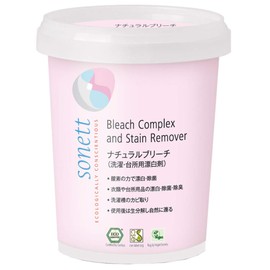 sonett SNN1639 Bleach, Powder, Oxygen Detergent, Tea Stain, 15.2 oz (450 g), Gentle on Skin, Sensitive Skin, Organic, Naturally Sourced