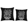 Brains on board, genius, science, nerd Throw Pillow