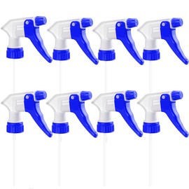 Spray Bottle Nozzles Plastic Heavy Duty Trigger Spray Nozzle Replacement Head Leak Proof Water Bottle Spray Nozzles Adjustable Head Sprayer (8, Blue)