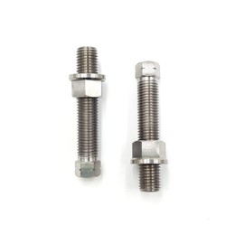 PROOTOM Motorcycle Titanium Alloy Chain Adjuster Bolt 1 Pair M8*1.25 Motocross for CRF WRF YZF KXF RMZ Dirt Bike (M8 Natual)
