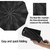 Fast Folding Automatic Travel Compact Umbrella With Fixed Film Windproof