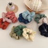FEIFEI’S BOW 7PCS Colour Pearl Hair Scrunchies For Girls Women