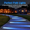 Quntis 6-Pack Solar Deck Lights, IP65 Waterproof Solar Pathway Lights,