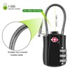 MAEZOE 4 Pack TSA Approved Luggage Locks, Combination Travel Cable