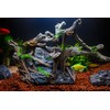 TAOMYPETS Fish Tank Decorations Aquarium Décor Resin Artificial Tree Trunk